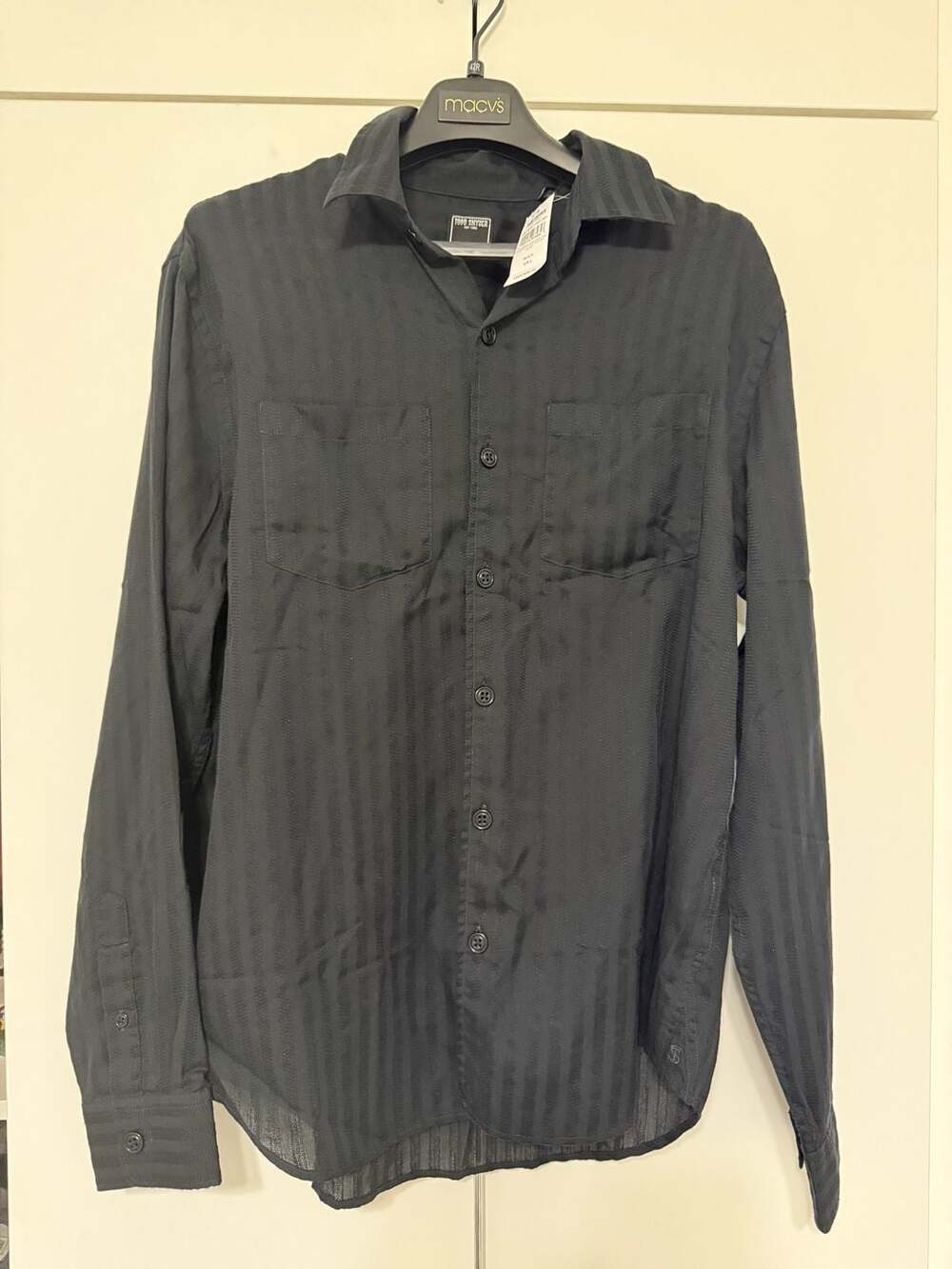 NWT $228 Todd Snyder Jacquard Two Pocket Point Collar Shirt